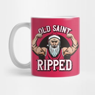 Old Saint Ripped // Funny Jacked Santa Claus Mug